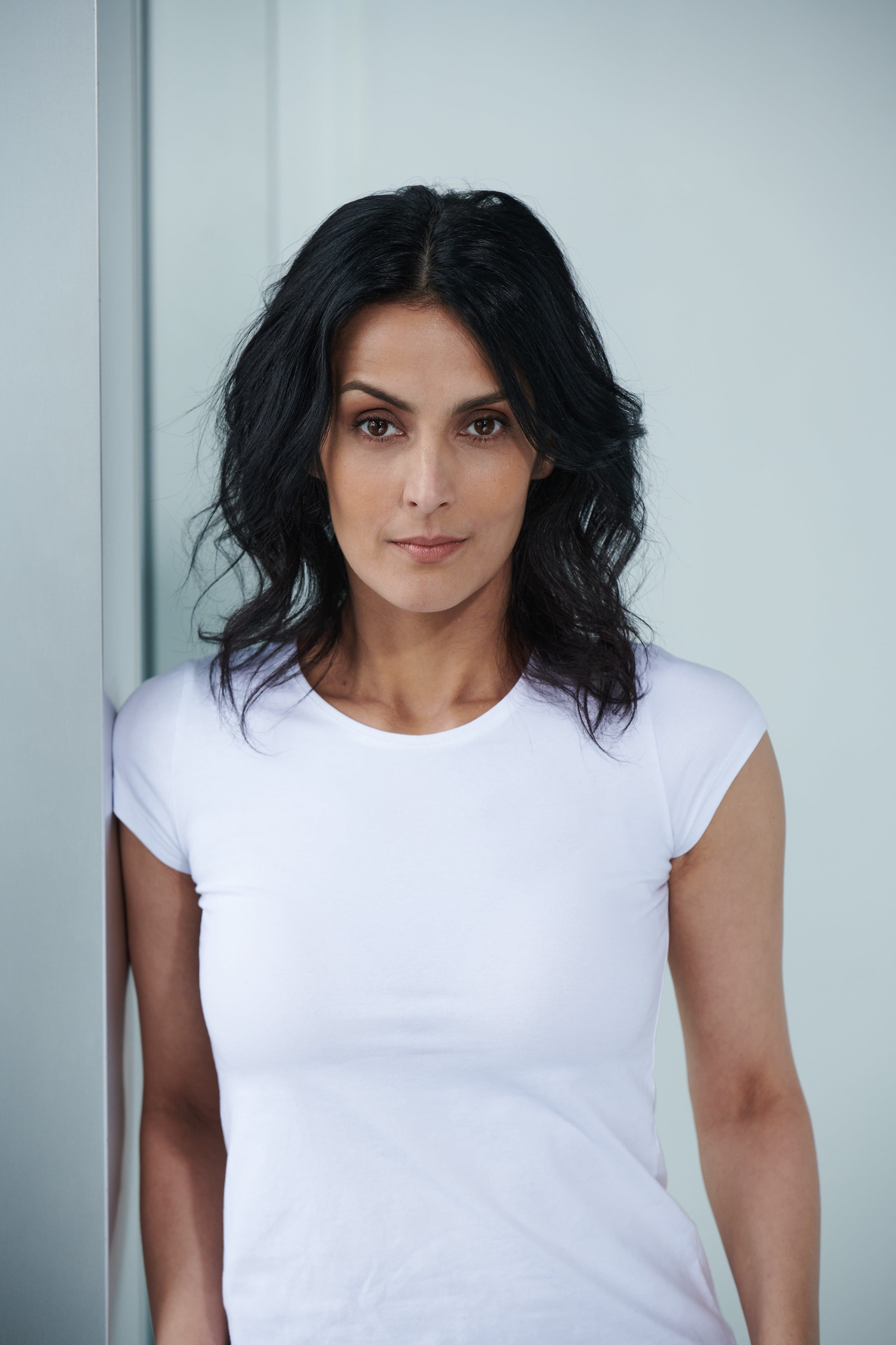 Tulip Joshi in a White T-Shirt