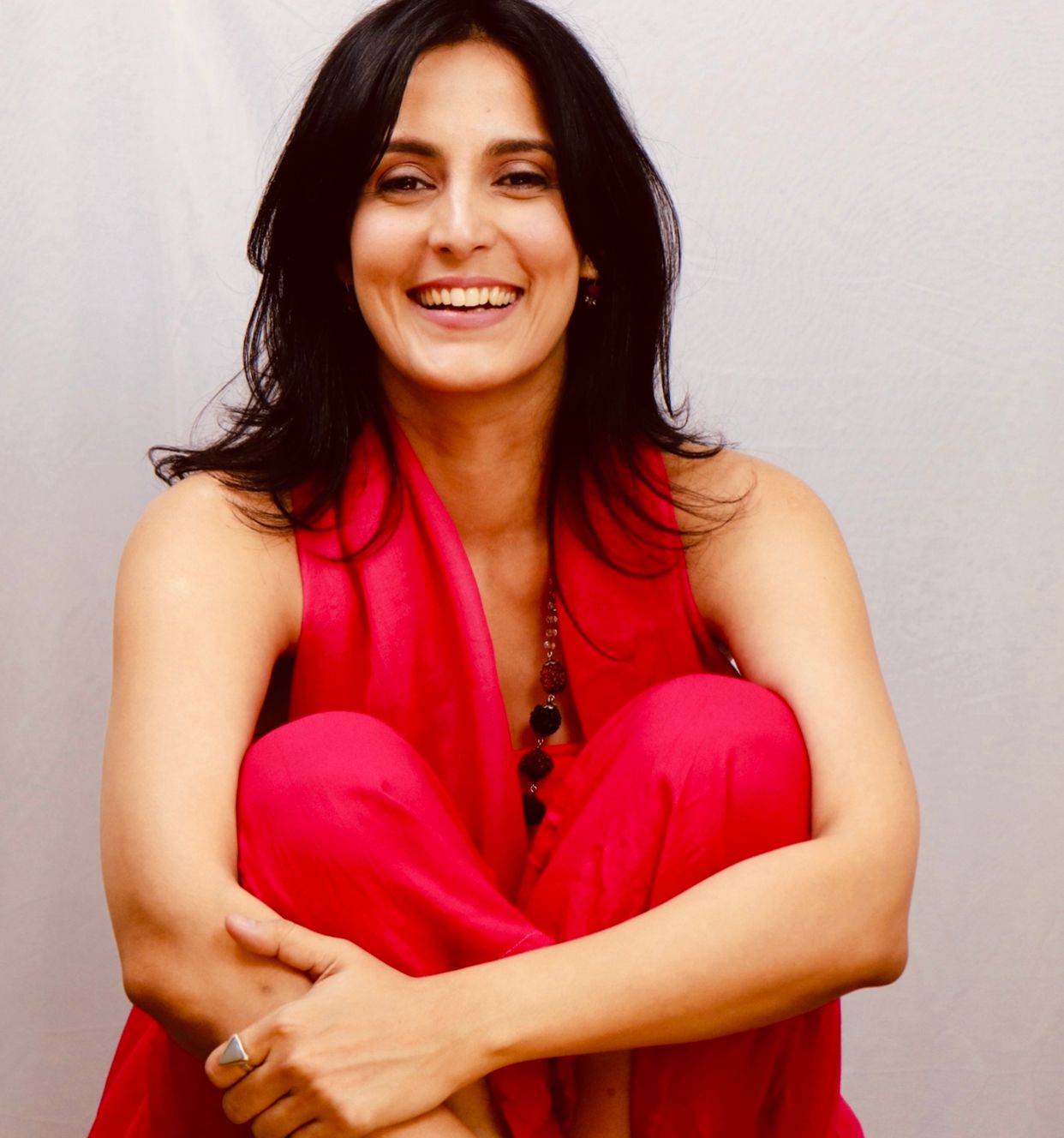 Tulip Joshi in Red Dress